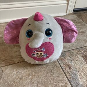 Zuru Rainbocorn Eggzania Surprise Mania Peanut Elephant Plush EUC about 11 inchs